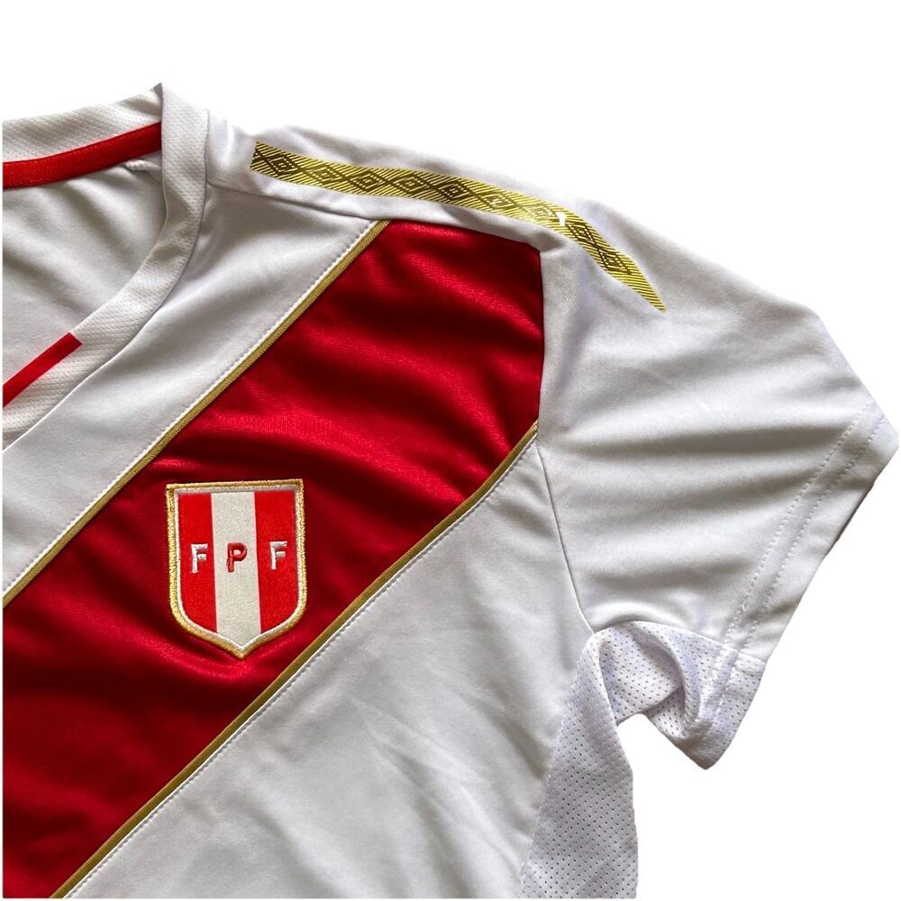 FPF Peru World Cup 2018 Jersey National Team Umbro Shirt Women Size Large Soccer - Picture 2 of 7